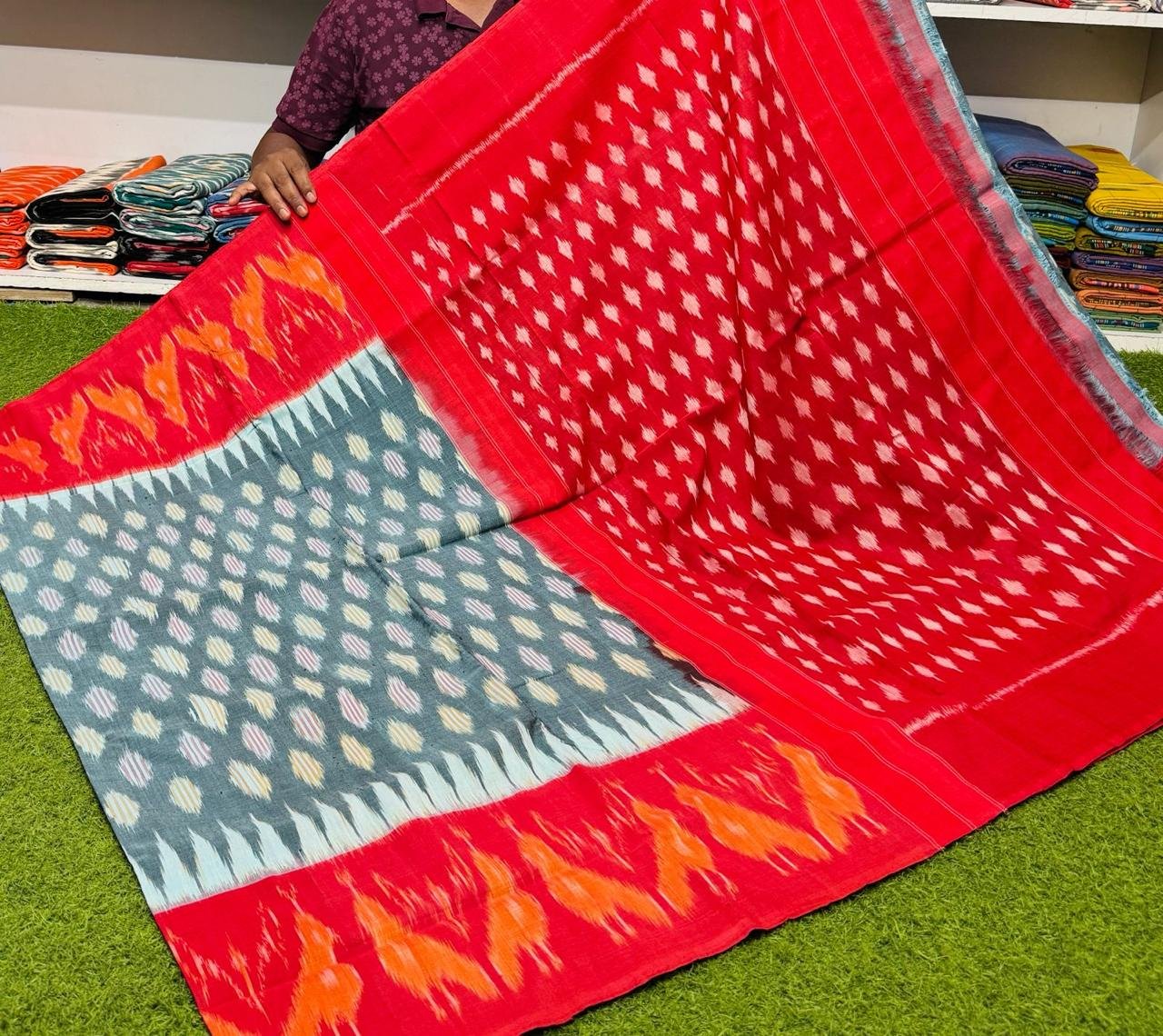 Cotton Saree - PSRGL03-ICTSDZDCD-02