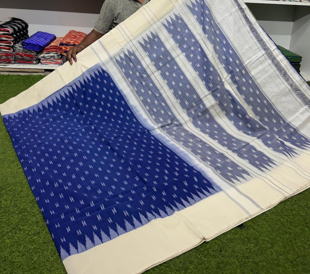 Cotton Saree - PSRGN13-ICTSDZDCD-08