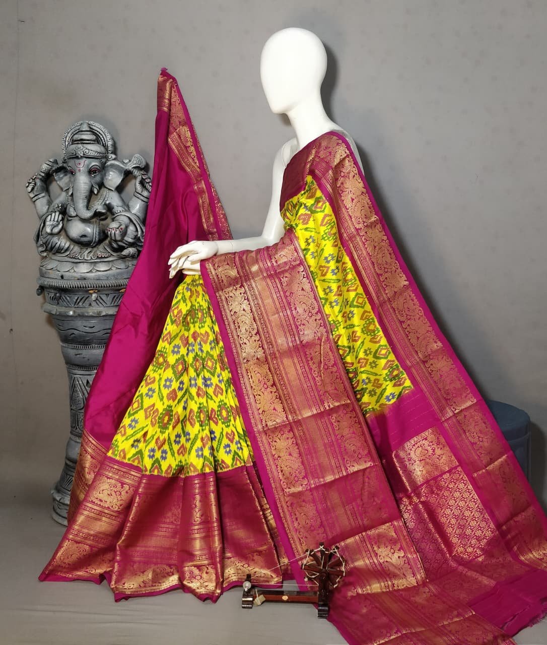 Kanchi Border Ikat - PALUL01-KBRPISSCD-01