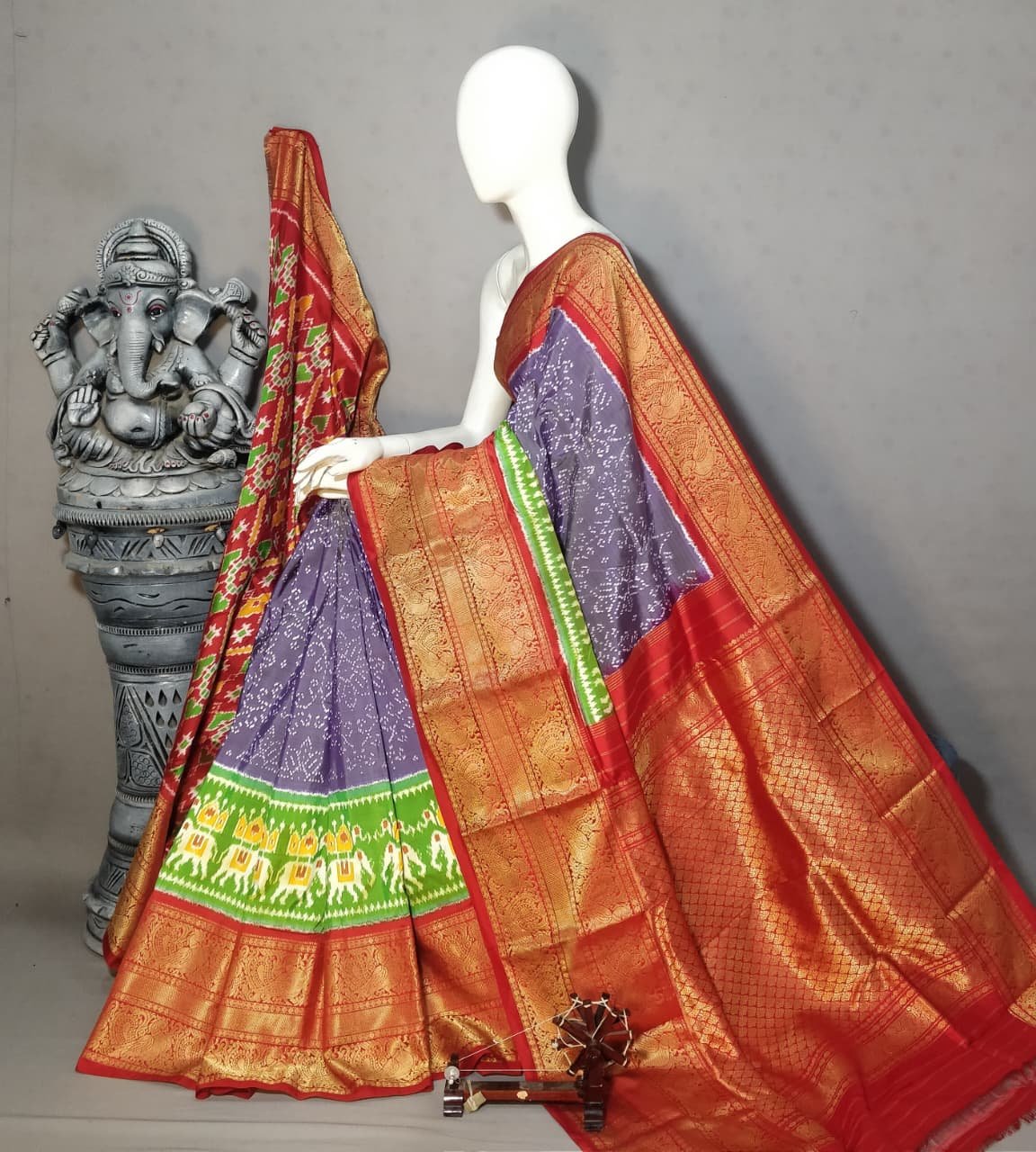 Kanchi Border Ikat - PALUL01-KBRPISSCD-02