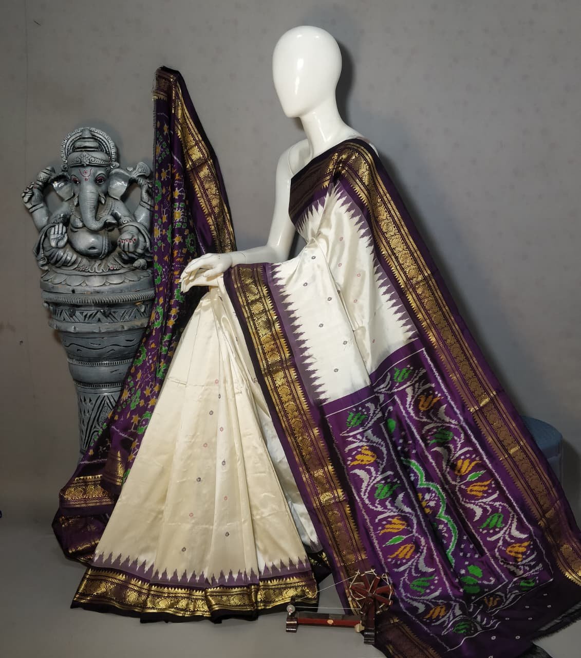 Kanchi Border Ikat - PALUN05-KBIPIZSCD-02