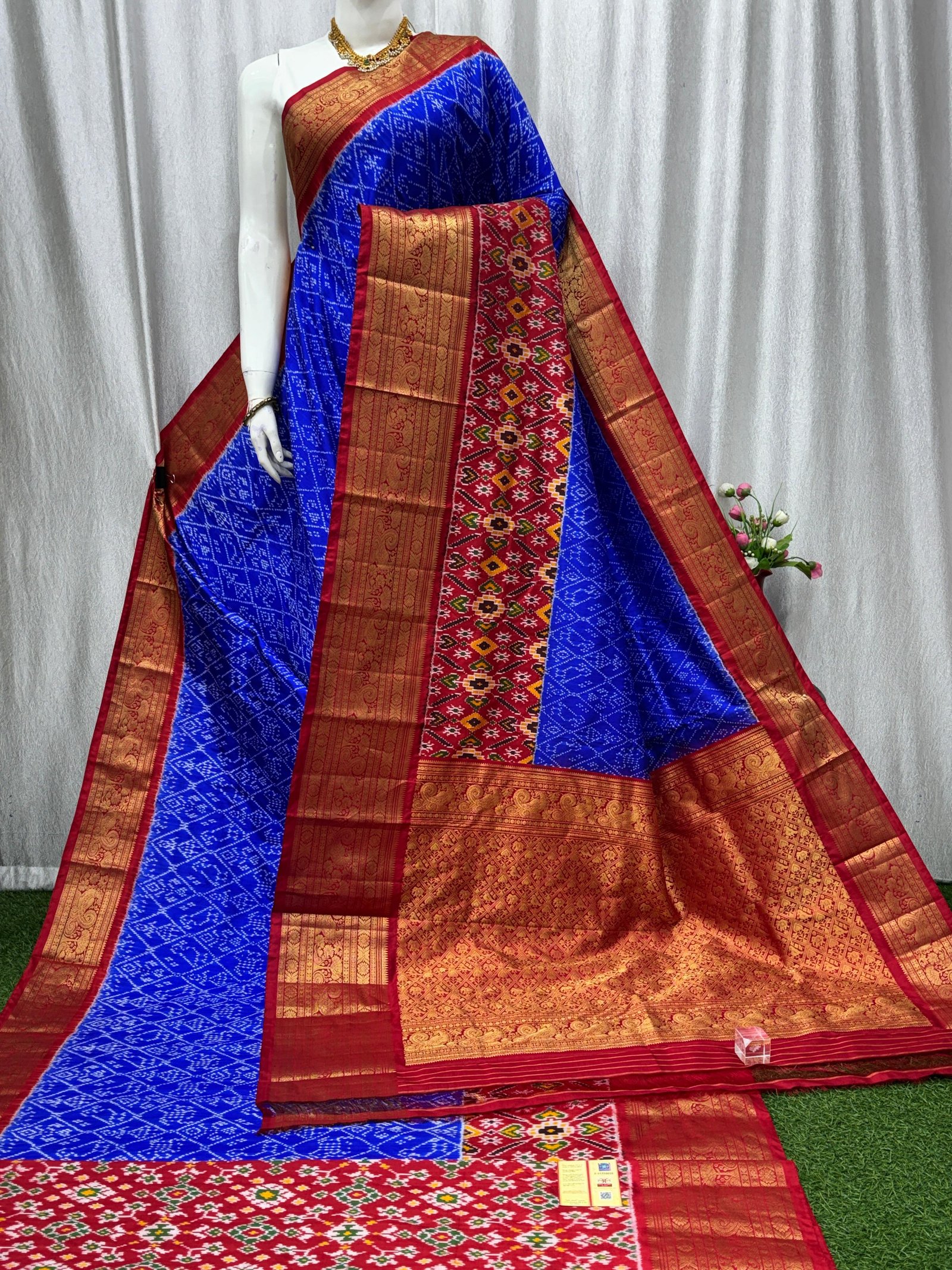 Kanchi Border Ikat - PASKN08-KBRPISEDC-13