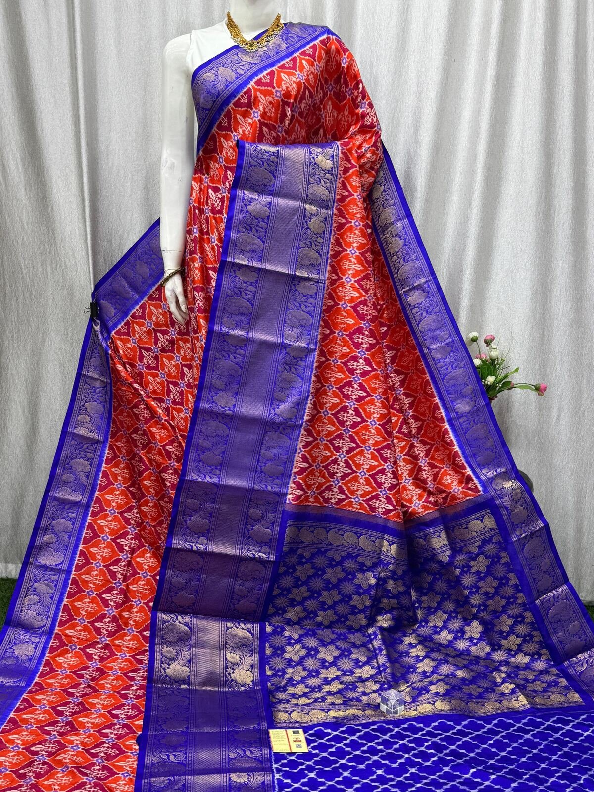 Kanchi Border Ikat - PASKN19-KBRPISEDC-07