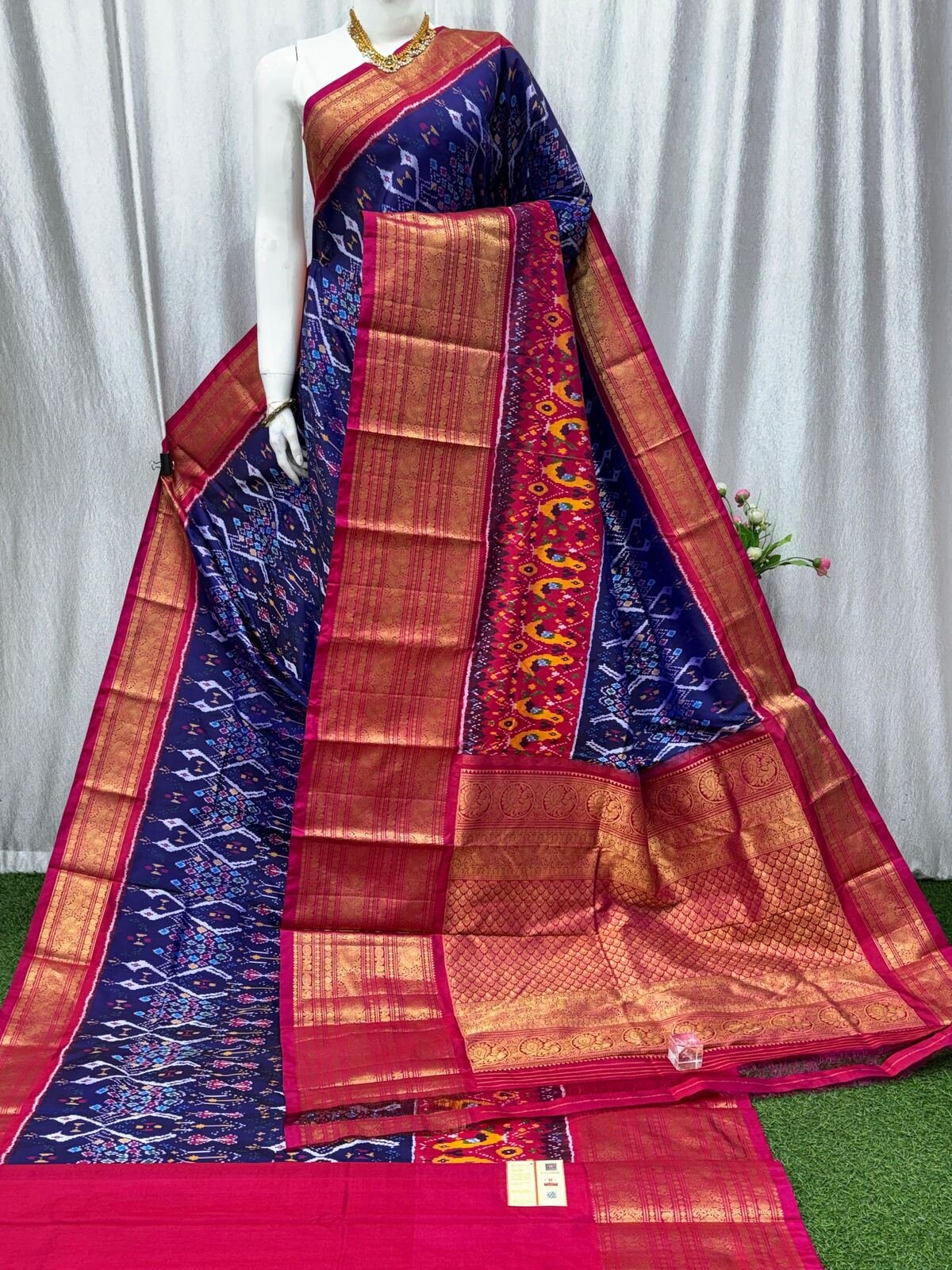 Kanchi Border Ikat - PASKN19-KBRPISEDC-09