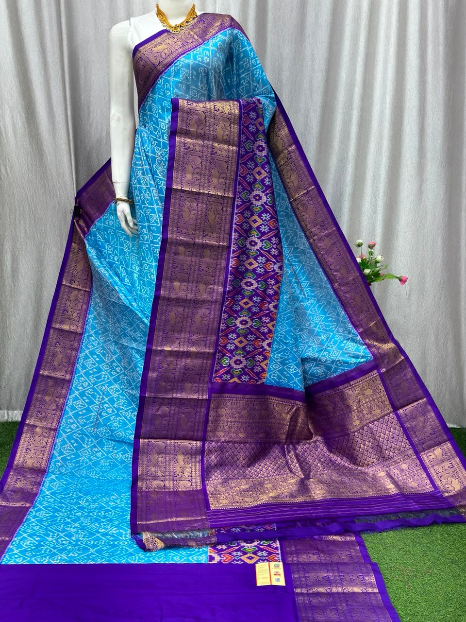 Kanchi Border Ikat - PASKN19-KBRPISEDC-11