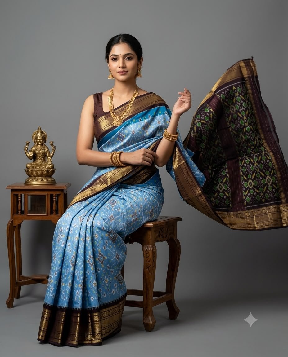 Kanchi Border Ikat - PSNTN29-KBIPIIDCD-12
