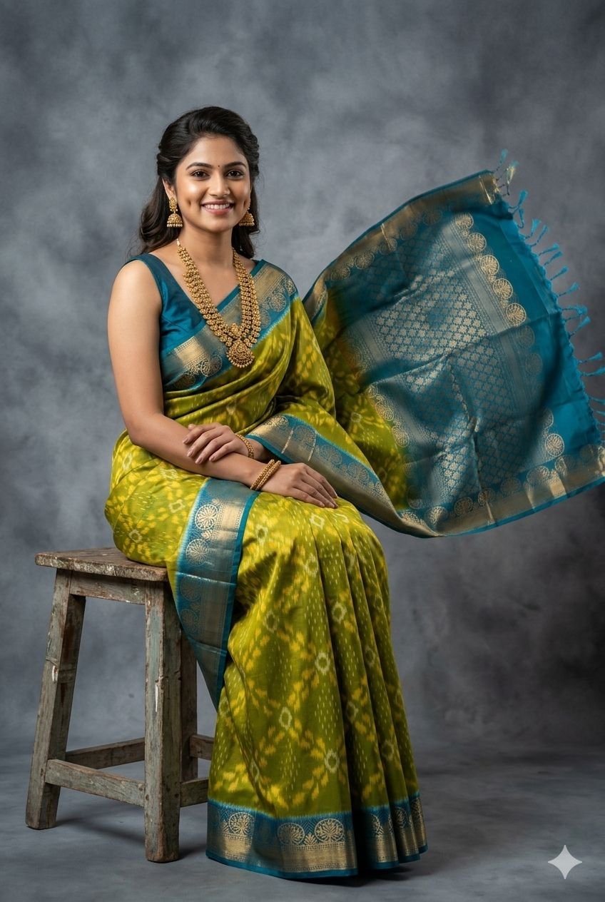 Kanchi Border Ikat - PUSNN27-KBRPCNSCD-05