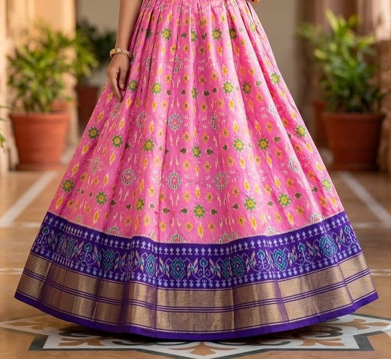 Silk Lehenga - PSSIN29-FSLGCSSCD-07