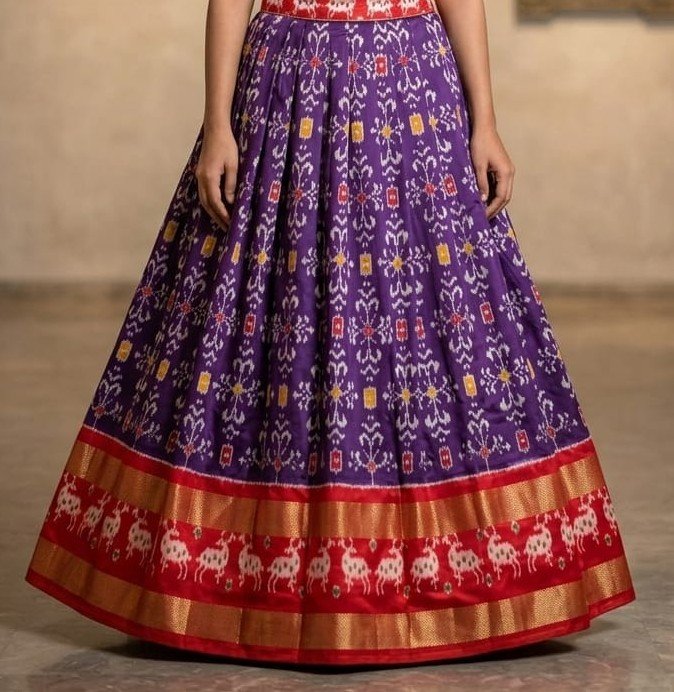 Silk Lehenga - PSSIN29-FSLGCSSCD-08